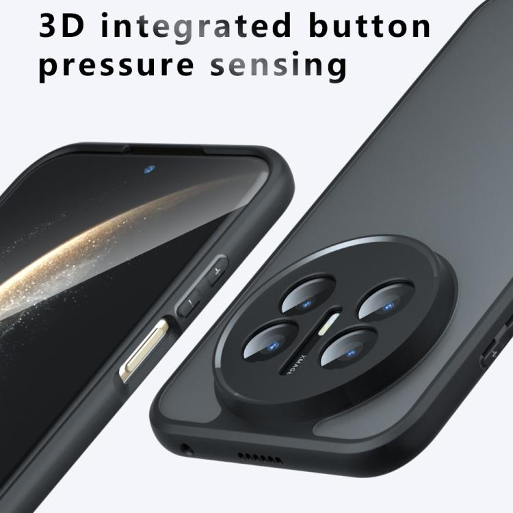 For Huawei Mate 70 Air Armor Precise Hole PC Hybrid TPU Phone Case - Transparent