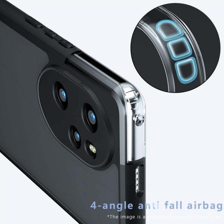 For Honor 100 Pro Armor Precise Hole PC Hybrid TPU Phone Case - Frosted Black