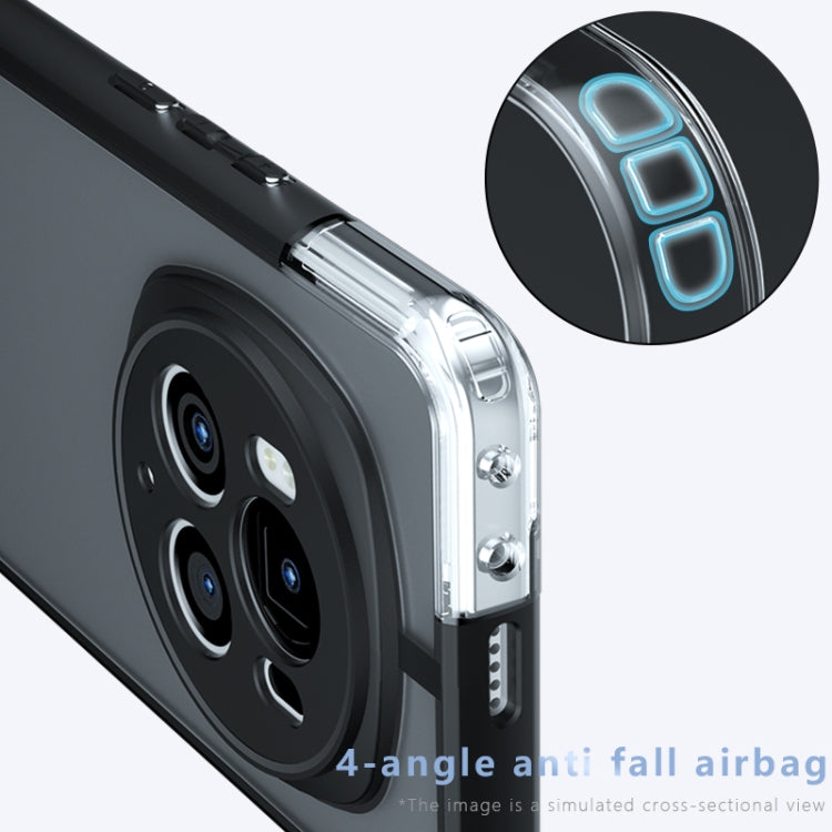 For Honor Magic6 Pro Armor Precise Hole PC Hybrid TPU Phone Case - Frosted Black