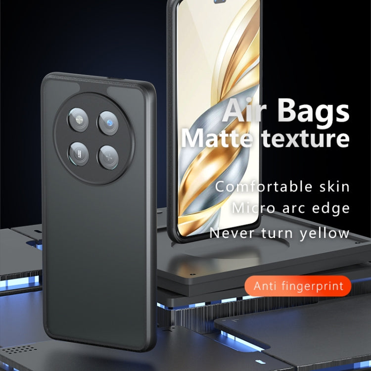 For Honor X60 Pro / Magic7 Lite / X9c 5G Armor Precise Hole PC Hybrid TPU Phone Case - Frosted Black
