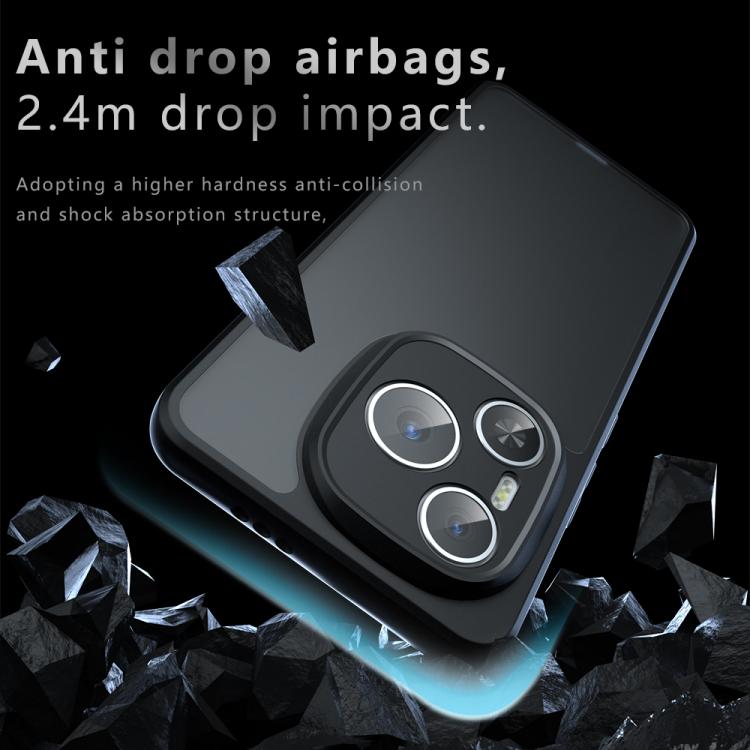 For Honor Power Armor Precise Hole PC Hybrid TPU Phone Case - Frosted Black