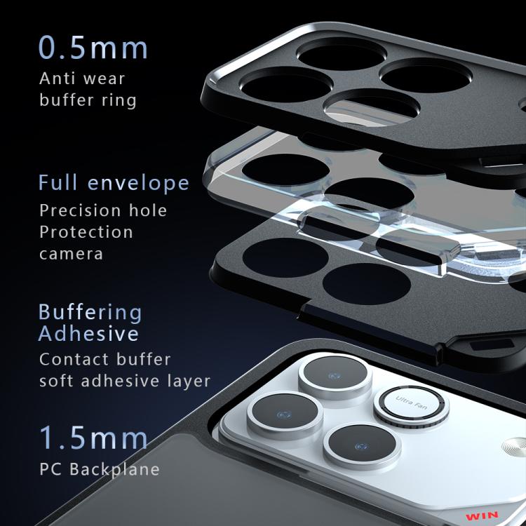 For Honor Win / Win RT Armor Precise Hole PC Hybrid TPU Phone Case - Frosted Black