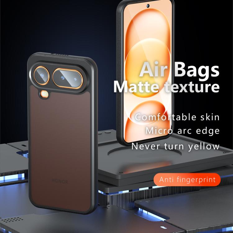 For Honor Magic8 Pro Air 5G Armor Precise Hole PC Hybrid TPU Phone Case - Frosted Black