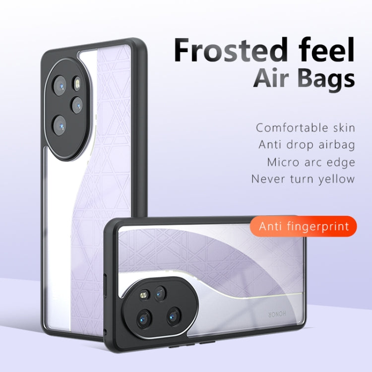 For Honor 100 Pro Armor Precise Hole PC Hybrid TPU Phone Case - Transparent