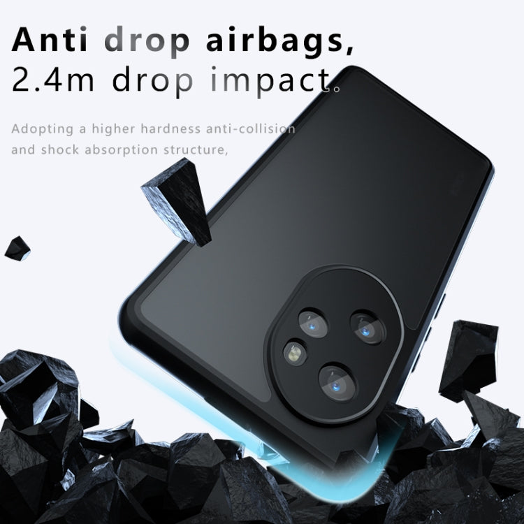 For Honor 100 Pro Armor Precise Hole PC Hybrid TPU Phone Case - Transparent