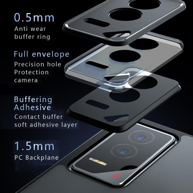 For Honor GT Armor Precise Hole PC Hybrid TPU Phone Case - Transparent