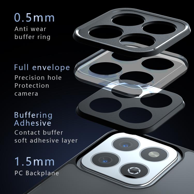 For Honor Play 60 Plus / 200 Smart / X7c Armor Precise Hole PC Hybrid TPU Phone Case - Transparent