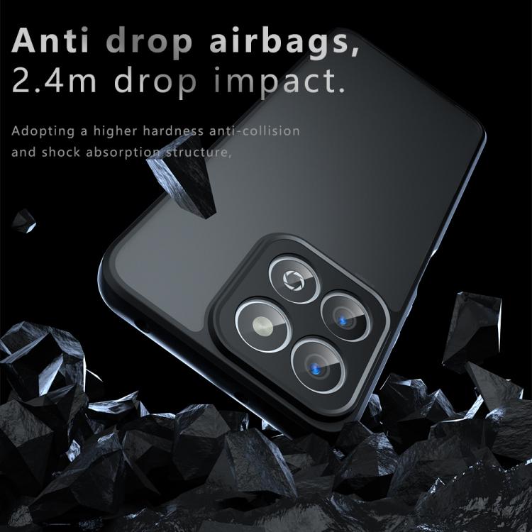 For Honor Play 60 Plus / 200 Smart / X7c Armor Precise Hole PC Hybrid TPU Phone Case - Transparent