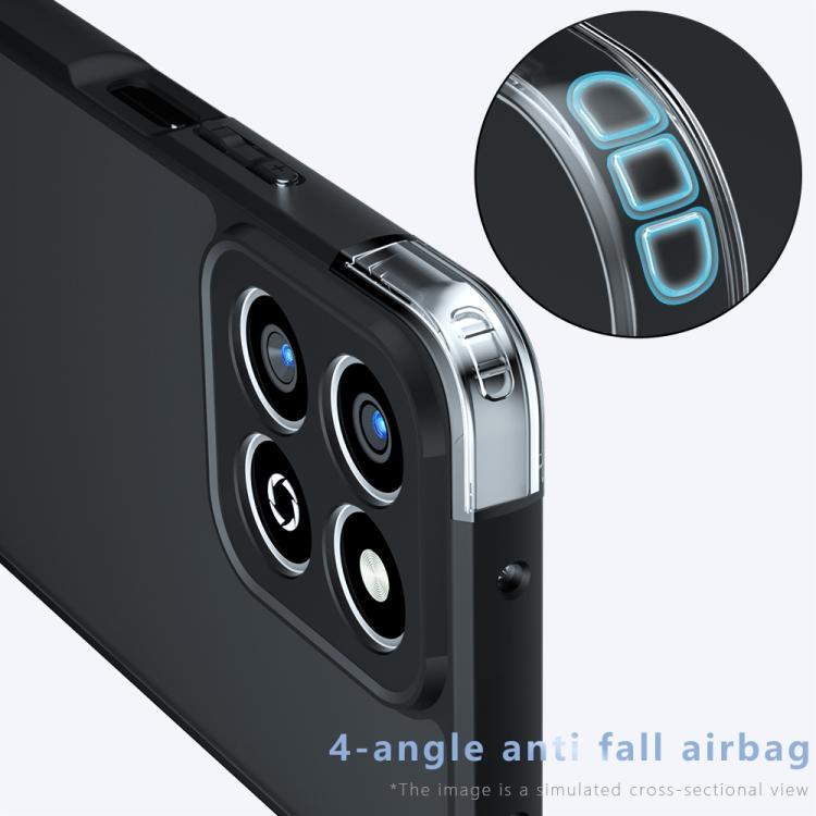 For Honor Play 60 Plus / 200 Smart / X7c Armor Precise Hole PC Hybrid TPU Phone Case - Transparent