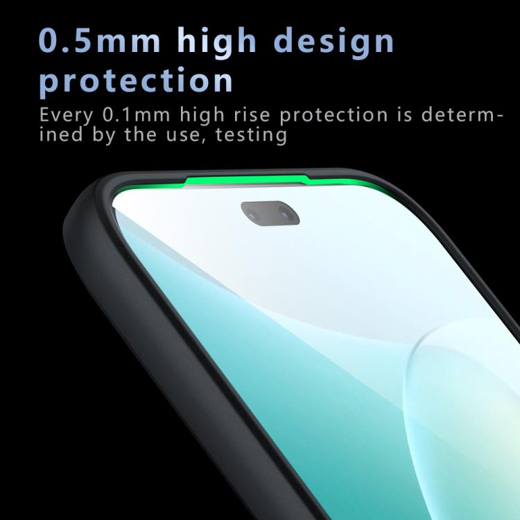 For Honor 400 Lite Global Armor Precise Hole PC Hybrid TPU Phone Case - Transparent