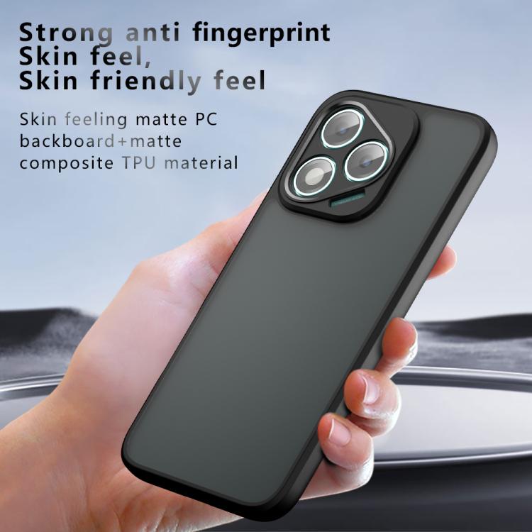 For Honor 400 Lite Global Armor Precise Hole PC Hybrid TPU Phone Case - Transparent