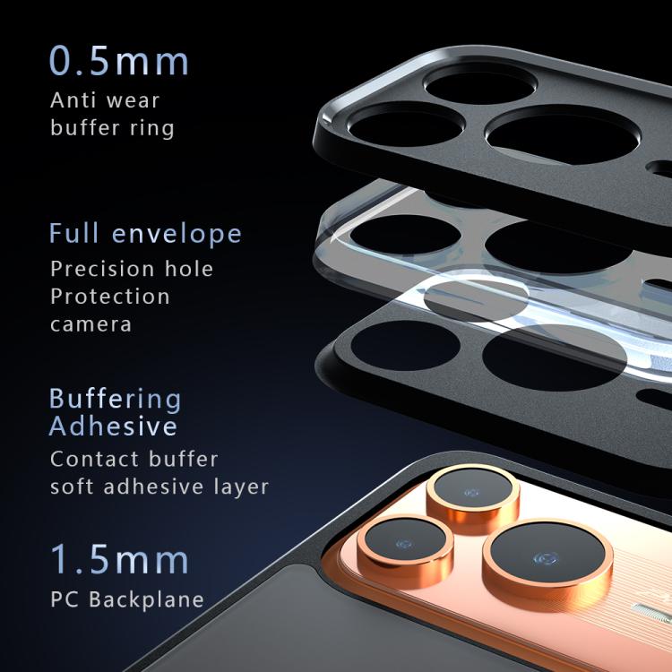 For Honor Power2 Armor Precise Hole PC Hybrid TPU Phone Case - Transparent