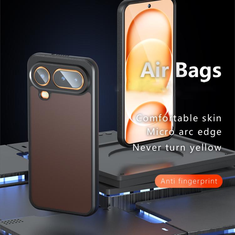 For Honor Magic8 Pro Air 5G Armor Precise Hole PC Hybrid TPU Phone Case - Transparent