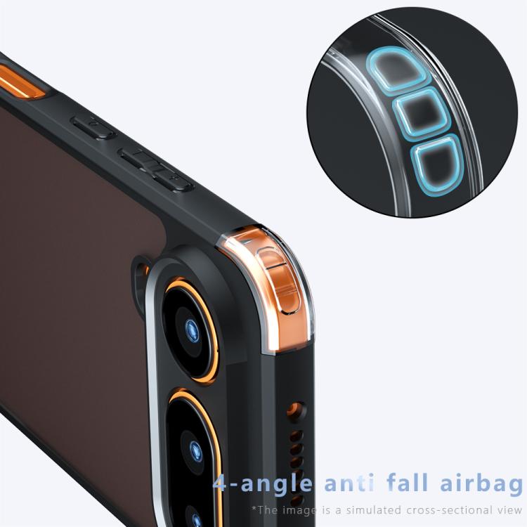 For Honor Magic8 Pro Air 5G Armor Precise Hole PC Hybrid TPU Phone Case - Transparent