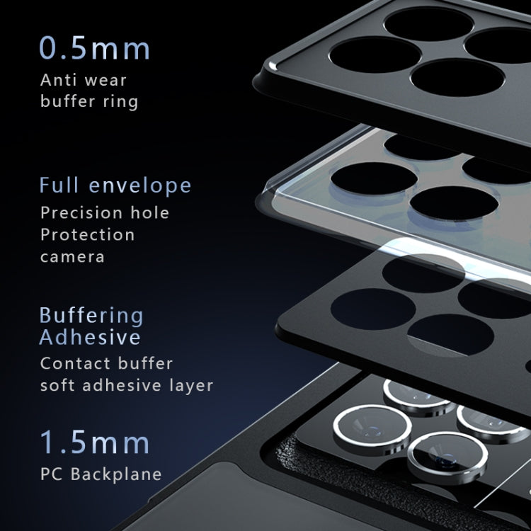 For Xiaomi Mix Fold 3 Armor Precise Hole PC Hybrid TPU Phone Case - Frosted Black