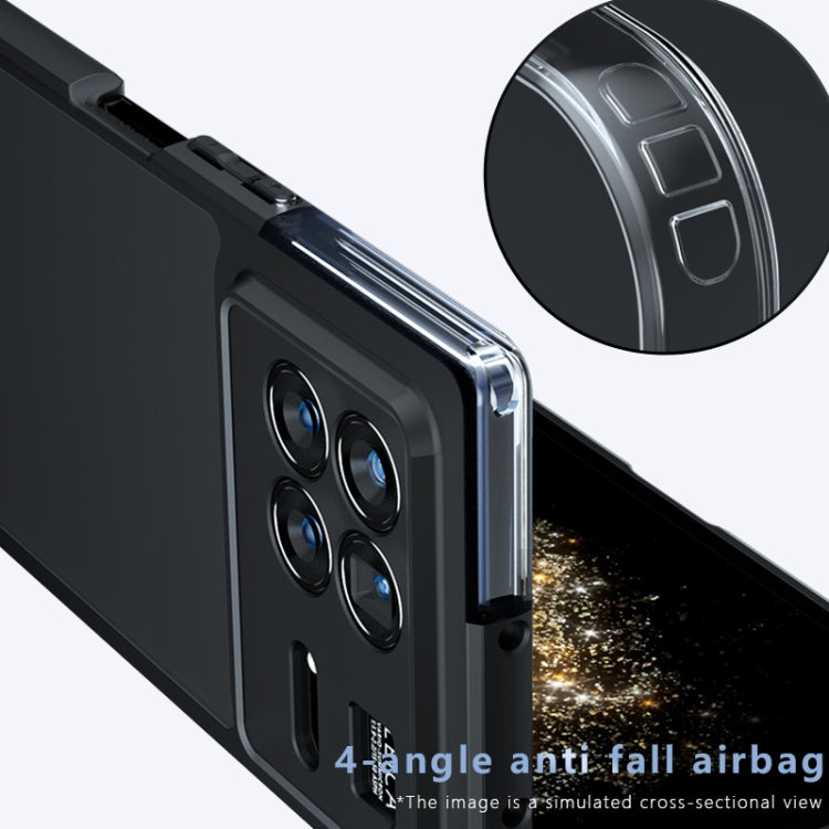 For Xiaomi Mix Fold 3 Armor Precise Hole PC Hybrid TPU Phone Case - Frosted Black
