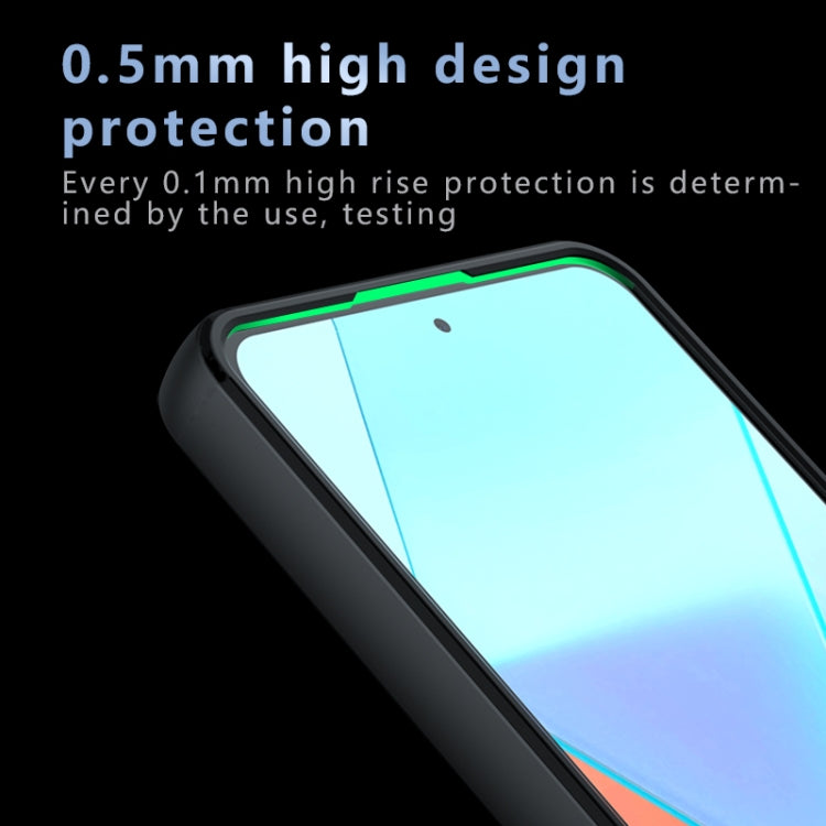 For Xiaomi Redmi Note 13 Pro Armor Precise Hole PC Hybrid TPU Phone Case - Frosted Black