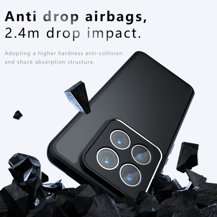 For Xiaomi 14 Pro Armor Precise Hole PC Hybrid TPU Phone Case - Frosted Black