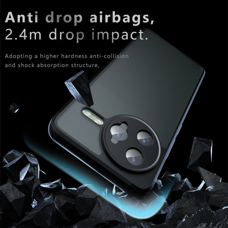 For Redmi K80 Pro Armor Precise Hole PC Hybrid TPU Phone Case - Frosted Black