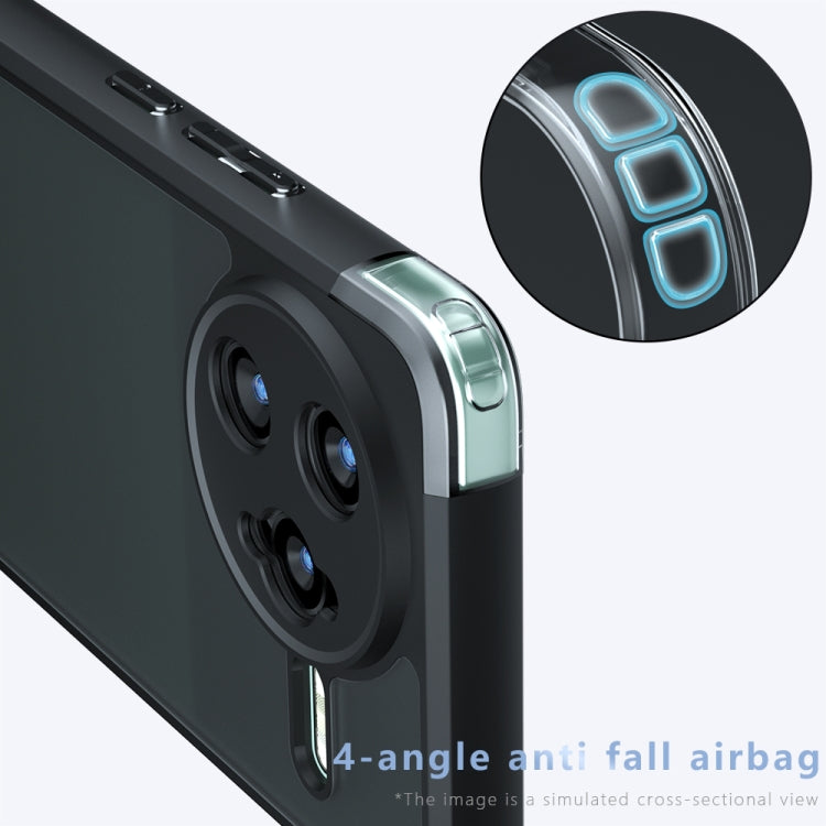 For Redmi K80 Pro Armor Precise Hole PC Hybrid TPU Phone Case - Frosted Black
