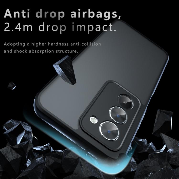 For Redmi 15 5G Global / 15 4G SEA 169mm Armor Precise Hole PC Hybrid TPU Phone Case - Frosted Black