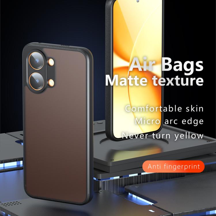 For Redmi Turbo 5 Max / Poco X8 Pro Max Armor Precise Hole PC Hybrid TPU Phone Case - Frosted Black