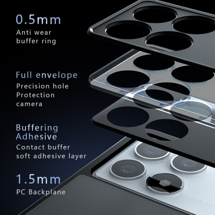For Redmi K70E Armor Precise Hole PC Hybrid TPU Phone Case - Transparent