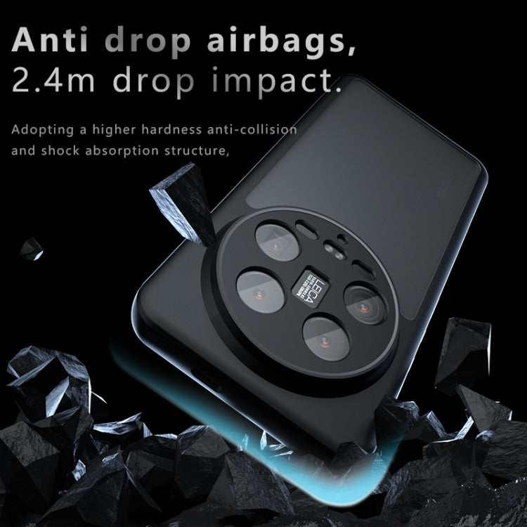 For Xiaomi 14 Ultra Armor Precise Hole PC Hybrid TPU Phone Case - Transparent