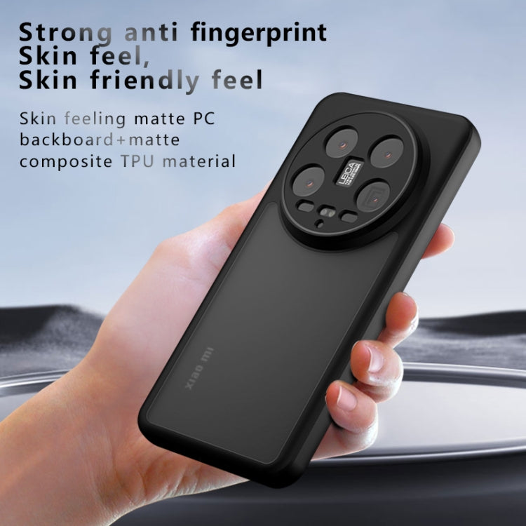 For Xiaomi 14 Ultra Armor Precise Hole PC Hybrid TPU Phone Case - Transparent