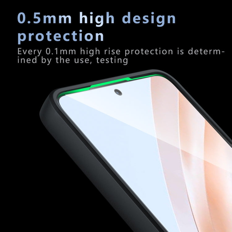 For Redmi 13 4G Global Armor Precise Hole PC Hybrid TPU Phone Case - Transparent