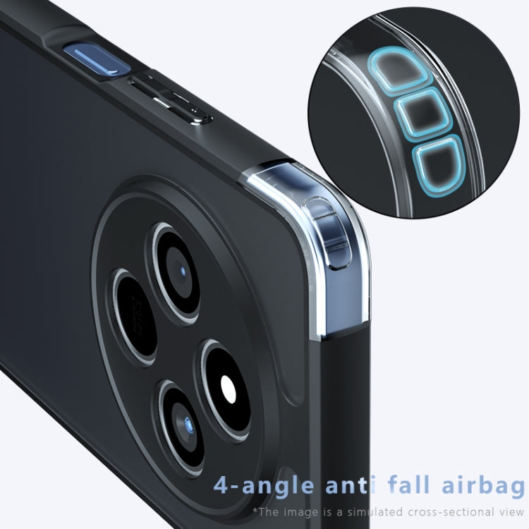 For Redmi 14C 4G Armor Precise Hole PC Hybrid TPU Phone Case - Transparent
