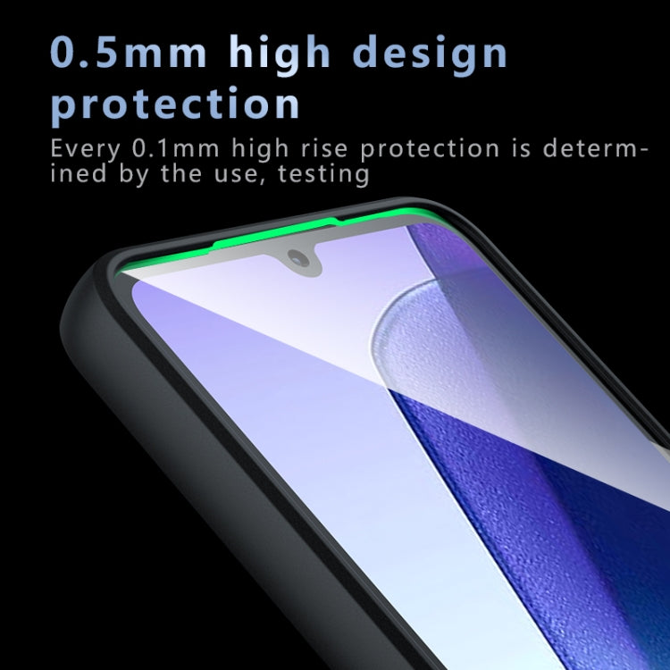 For Redmi 14C 4G Armor Precise Hole PC Hybrid TPU Phone Case - Transparent