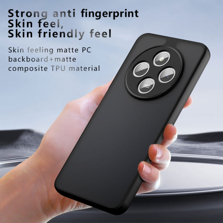 For Redmi 14C 4G Armor Precise Hole PC Hybrid TPU Phone Case - Transparent