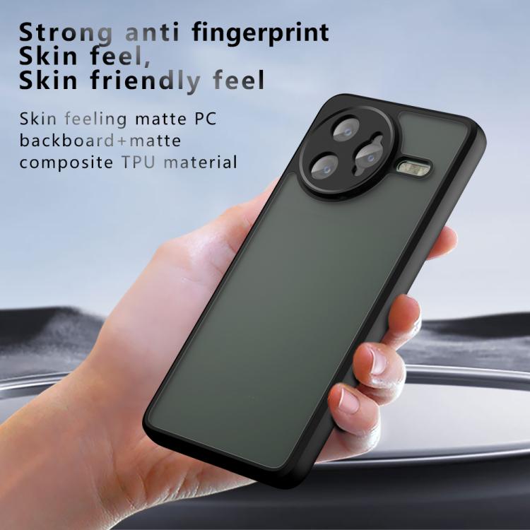 For Redmi K80 / Xiaomi Poco F7 Pro Armor Precise Hole PC Hybrid TPU Phone Case - Transparent