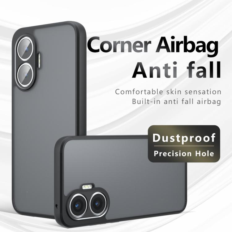 For Redmi Turbo 4 Pro / Xiaomi Poco F7 Armor Precise Hole PC Hybrid TPU Phone Case - Transparent