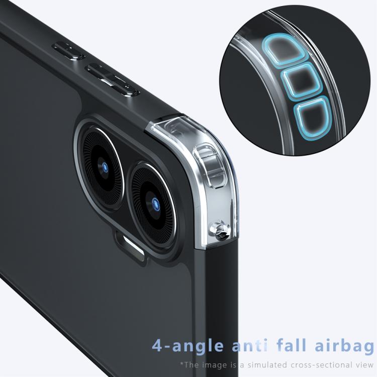 For Redmi Turbo 4 Pro / Xiaomi Poco F7 Armor Precise Hole PC Hybrid TPU Phone Case - Transparent