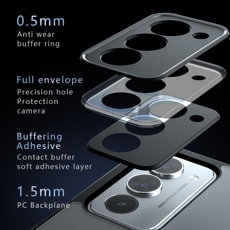 For Redmi 15 5G / 4G EU 171mm Armor Precise Hole PC Hybrid TPU Phone Case - Transparent