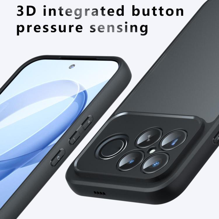 For Redmi K90 Pro Max / Poco F8 Ultra Armor Precise Hole PC Hybrid TPU Phone Case - Transparent