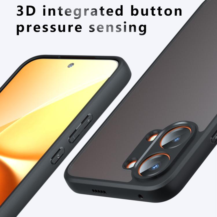 For Redmi Turbo 5 Max / Poco X8 Pro Max Armor Precise Hole PC Hybrid TPU Phone Case - Transparent