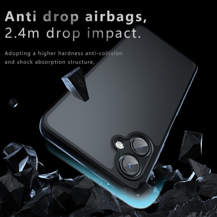 For Samsung Galaxy A06 4G Armor Precise Hole PC Hybrid TPU Phone Case - Transparent