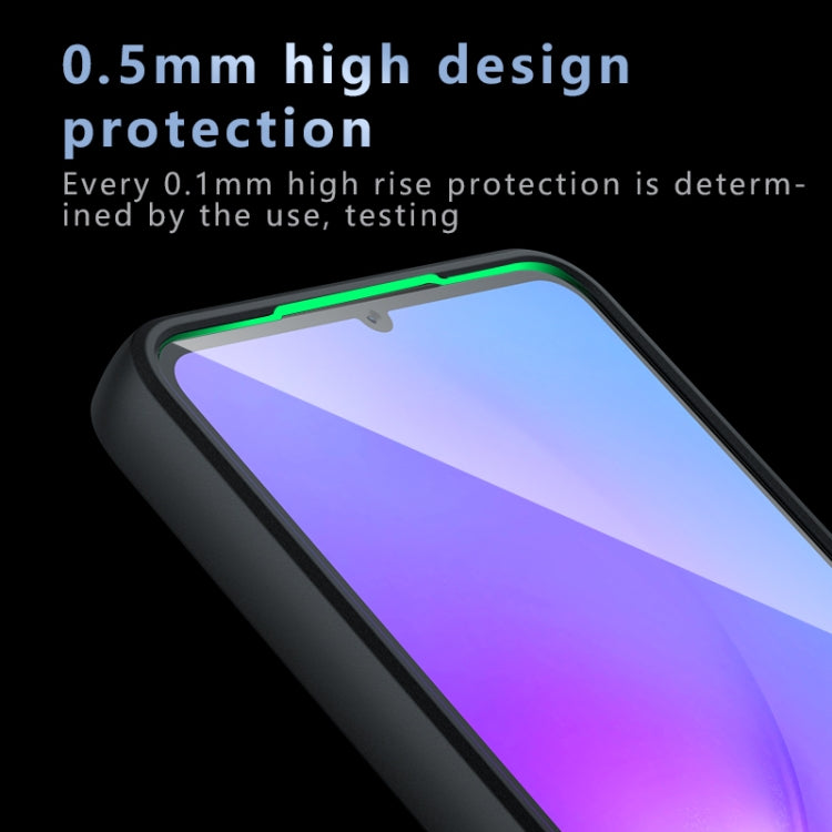For Samsung Galaxy A06 4G Armor Precise Hole PC Hybrid TPU Phone Case - Transparent