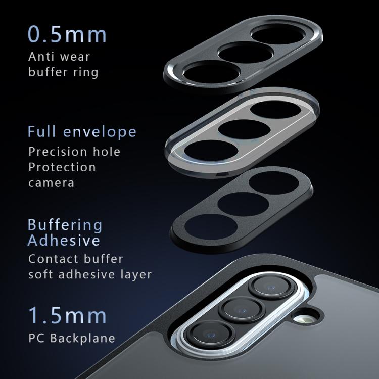 For Samsung Galaxy A17 5G Armor Precise Hole PC Hybrid TPU Phone Case - Transparent