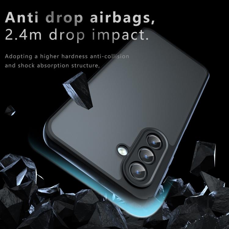 For Samsung Galaxy A17 5G Armor Precise Hole PC Hybrid TPU Phone Case - Transparent