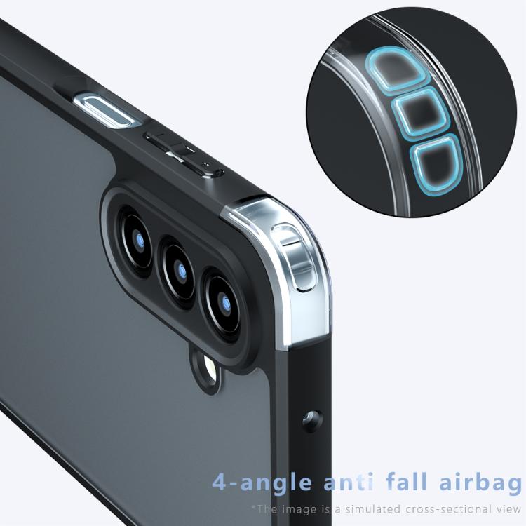 For Samsung Galaxy A17 5G Armor Precise Hole PC Hybrid TPU Phone Case - Transparent