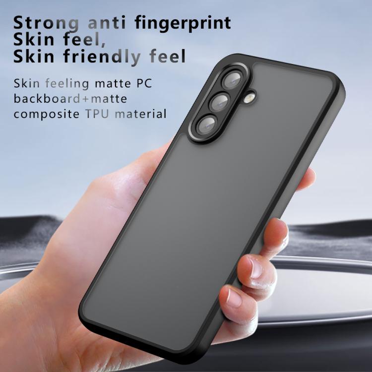 For Samsung Galaxy A17 5G Armor Precise Hole PC Hybrid TPU Phone Case - Transparent