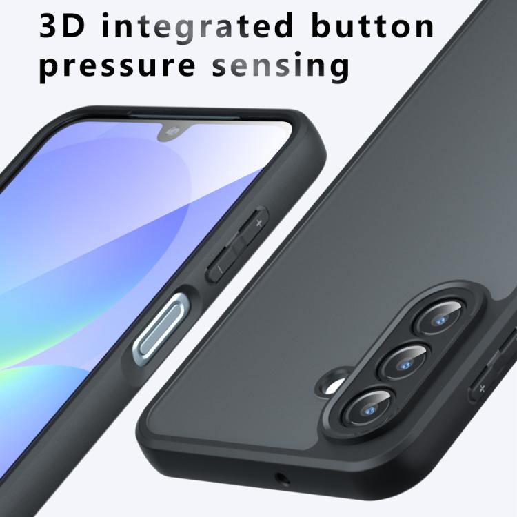For Samsung Galaxy A17 5G Armor Precise Hole PC Hybrid TPU Phone Case - Transparent