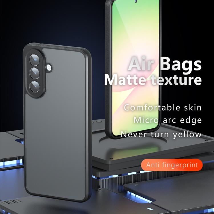 For Samsung Galaxy A57 5G Armor Precise Hole PC Hybrid TPU Phone Case - Transparent