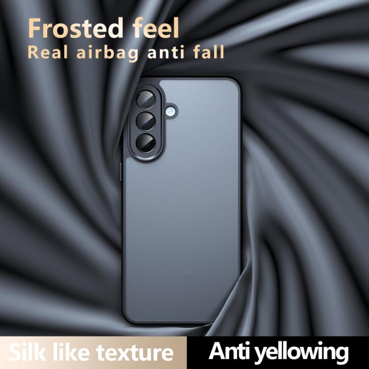 For Samsung Galaxy A57 5G Armor Precise Hole PC Hybrid TPU Phone Case - Transparent