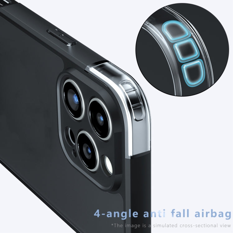 For iPhone 16 Plus Armor Precise Hole PC Hybrid TPU Phone Case - Frosted Black