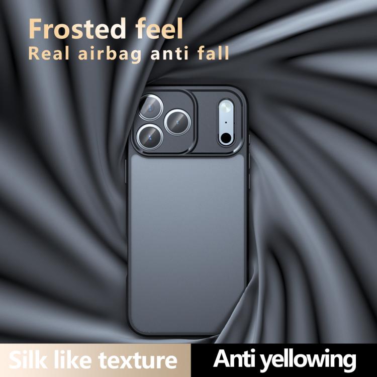 For iPhone 17 Armor Precise Hole PC Hybrid TPU Phone Case - Frosted Black